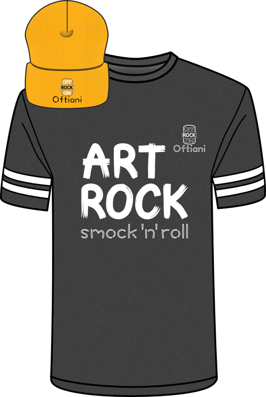 Mockups of a Football Tee with Oftiani's 